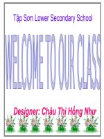 UNIT 7 Lesson 1(Như) lớp 8