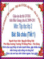 Bà cháu (TĐ 2 - TIẾT 1)