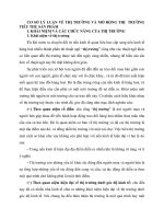 CƠ SỞ LÝ LUẬN VỀ THỊ TRƯỜNG VÀ MỞ RỘNG THỊ  TRƯỜNG TIÊU THỤ SẢN PHẨM