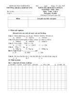 Đề kiểm tra cuối kì 1 2010- 2011 theo cktkn