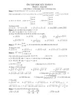 DE CUONG ON TAP TOAN 9 HKI