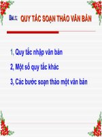 Qui tắc soạn thảo văn bản