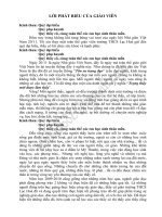 Bài phát biểu của giáo viên ngày 20/11