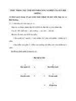 THỰC TRẠNG TIÊU THỤ SẢN PHẨM NÔNG NGHIỆP CỦA HTX ĐẠI DƯƠNG