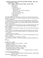 hướng dẫn chấm bài viết chữ đẹp GV