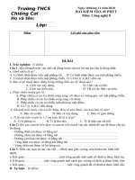 Bài kiểm tra 45'''' Công nghệ 8_2010