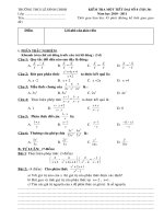 de kiem tra hoc ki 1 toan 8