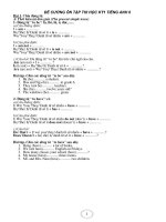 DE CUONG TIENG ANH 6