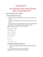 Chuyên đề phân tích đa thức thành nhân tử