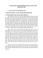 LÝ LUẬN CHUNG VỀ BẢO HIỂM NHÂN THỌ VÀ ĐẠI LÝ BẢO HIỂM NHÂN THỌ