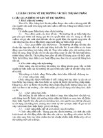 LÝ LUẬN CHUNG VỀ THỊ TRƯỜNG VÀ TIÊU THỤ SẢN PHẨM