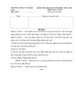 Đề thi HKI Văn 8 của huyện Bạch Thông