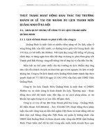 THỰC TRẠNG HOẠT ĐỘNG KHAI THÁC THỊ TRƯỜNG KHÁCH ĐI LẺ TẠI CHI NHÁNH DU LỊCH THANH NIÊN QUẢNG NINH Ở HÀ NỘI