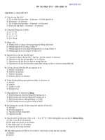 ÔN TẬP HỌC KỲ I – HÓA HỌC 10