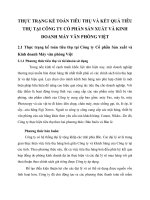 THỰC TRẠNG KẾ TOÁN TIÊU THỤ VÀ KẾT QUẢ TIÊU THỤ TẠI CÔNG TY CỔ PHẦN SẢN XUẤT VÀ KINH DOANH MÁY VĂN PHÒNG VIỆT