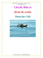 Chủ đề: Biển cả - Đề tài: Bé và biển - Nhóm lớp: Chồi