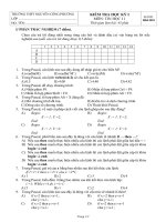 Ktra HKI lớp 11 (tham khảo)