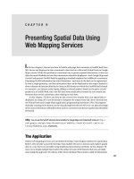 Presenting spatial data using web mapping services