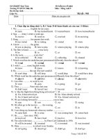 KT trắc nghiệm lớp 9