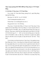 Thực trạng áp dụng ISO 9001-2000 tại Tổng công ty CNTT Bạch Đằng