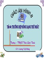 Toán 8- Trường hợp đồng dạng thứ nhất (tiết khác)