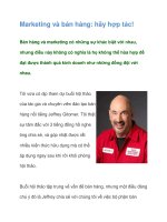 Marketing và bán hàng: hãy hợp tác!