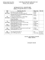 KẾ HOẠCH CM TUẦN 13/THÁNG 11