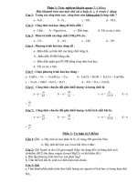 Đề kiểm tra Hóa 8  HK I- CKTKN