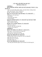 CẤU TRÚC ĐỀ KIỂM TRA ĐỊA