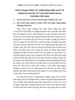 THỰC TRẠNG CÔNG TÁC THẨM ĐỊNH HIỆU QUẢ TÀI CHÍNH DỰ ÁN ĐẦU TƯ TẠI NGÂN HÀNG NGOẠI THƯƠNG VIỆT NAM