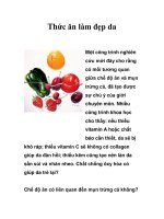 Thức ăn làm đẹp da