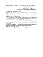 đề thi học ki 1 -văn 8