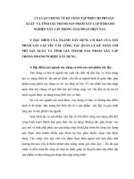 LÝ LUẬN CHUNG VỀ KẾ TOÁN TẬP HỢP CHI PHÍ SẢN XUẤT  VÀ TÍNH GIÁ THÀNH SẢN PHẨM XÂY LẮP Ở DOANH NGHIỆP XÂY LẮP TRONG GIAI ĐOẠN HIỆN NAY