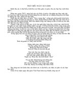 Phát biểu 20-11-2010