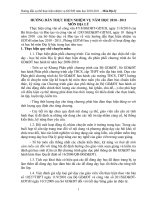 Hướng dẫn cụ thể thực hiện nhiệm vụ năm học 2010-2011 – Môn Địa lý