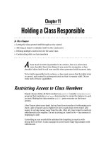 Holding a Class Responsible