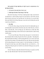 NỀN KINH TẾ THỊ TRƯỜNG Ở VIỆT NAM VÀ NỘI DUNG CỦA KẾ HOẠCH HOÁ