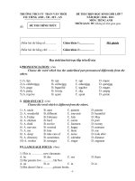 Đề thi HSG K7 có đáp án