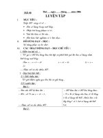 giáo án phép trừ phần 1