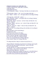 các thì thời trong  tiếng anh