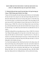 HOÀN THIỆN KẾ TOÁN BÁN HÀNG VÀ KẾT QUẢ BÁN HÀNG TẠI CÔNG TY TNHH THƯƠNG MẠI  DU LỊCH TOÀN THẮNG