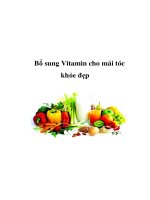 Bổ sung Vitamin cho mái tóc khỏe đẹp
