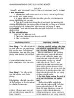 Giáo án hoạt động giáo dục hướng nghiệp