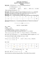 KIEM TRA CHUONG II DAI SO 7 - CO DAP AN