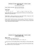 ĐỀ KS HSG THÁNG 12 - TV5