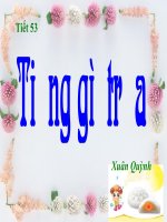 Tiết 53. Tiếng gà trưa. Lớp 7