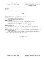 Đề đáp án KT 1 tiết Đs Lần 1_10