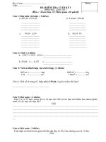 đề thi học kì I : các môn -  lớp 5