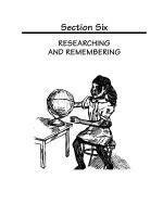 RESEARCHING AND REMEMBERING