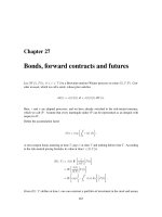 Bonds, forward contracts and futures